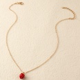 fashion lips letter R strawberry pendant creative alloy necklacepicture13
